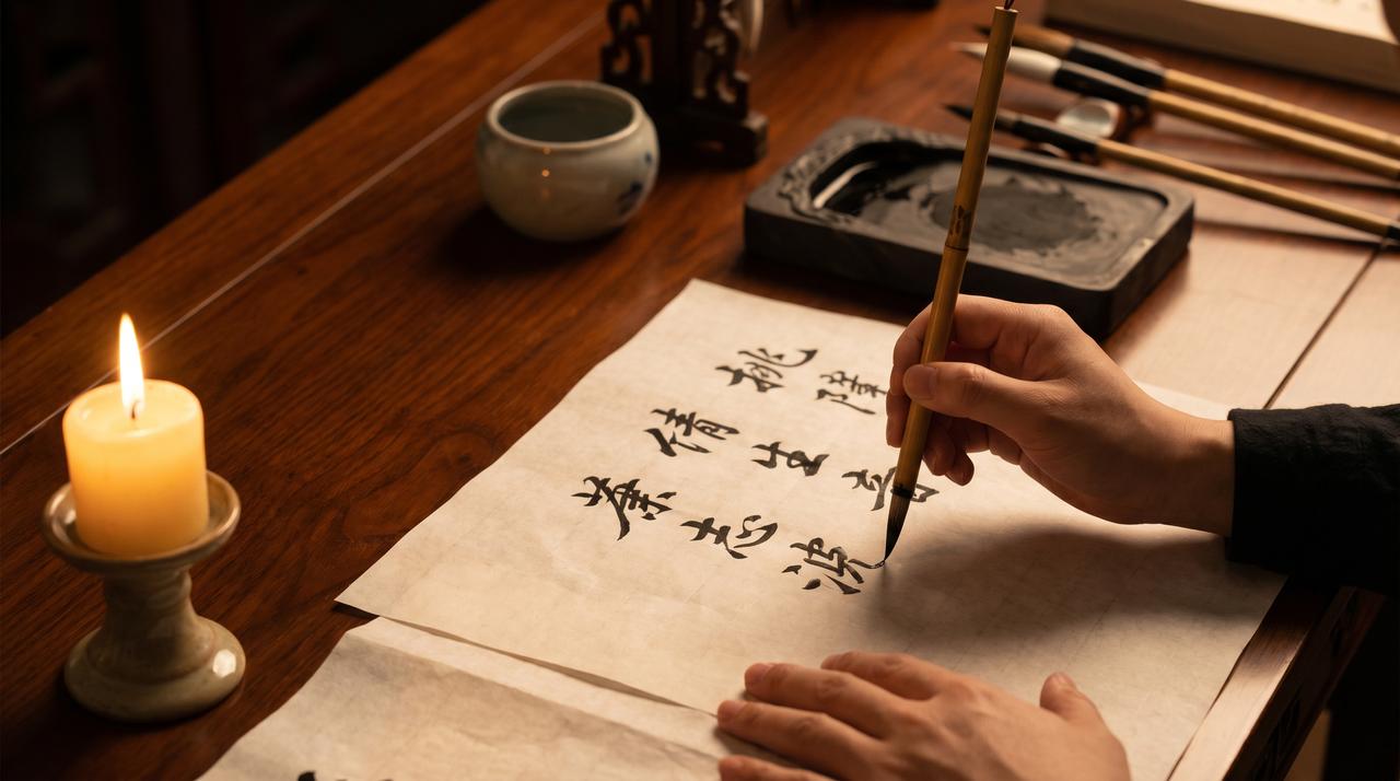 香蕉视频书法艺术视频教程 – 毛笔字入门视频演示，zadlgd.cn